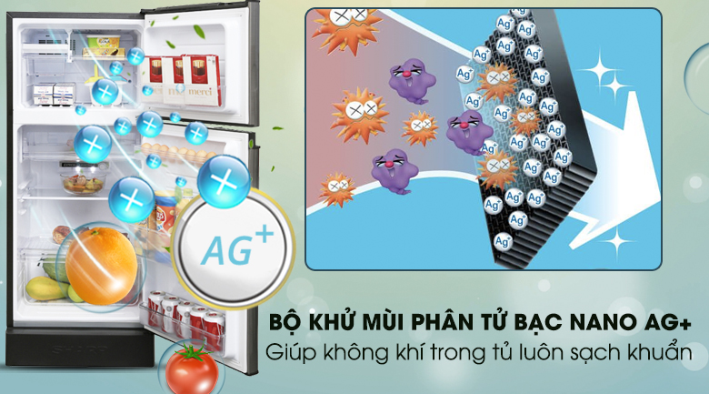 Làm đá nhanh - Tủ lạnh Sharp Inverter 165 lít SJ-X176E-SL Làm đá nhanh - Tủ lạnh Sharp Inverter 165 lít SJ-X176E-SL