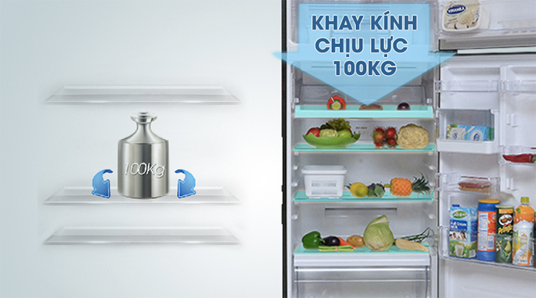 Khay kệ có khả năng chịu lực cao - Tủ lạnh Toshiba Inverter 409 lít GR-TG46VPDZ Khay kệ có khả năng chịu lực cao - Tủ lạnh Toshiba Inverter 409 lít GR-TG46VPDZ