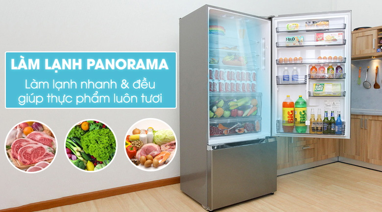 Tủ lạnh Panasonic 546 lít NR-BY608XSVN - Panorama Tủ lạnh Panasonic 546 lít NR-BY608XSVN - Panorama