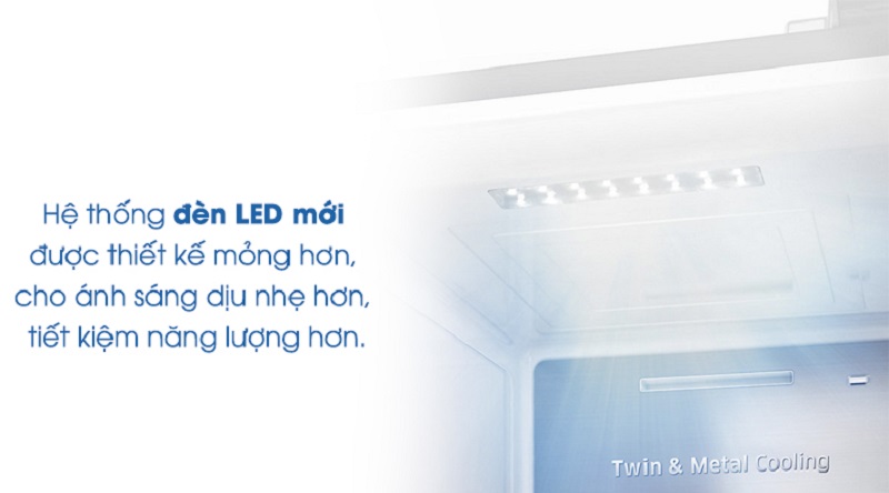 Hệ thống đèn led chiếu sáng hiện đại - Tủ lạnh Samsung Inverter 620 lít RS58K6667SL/SV Hệ thống đèn led chiếu sáng hiện đại - Tủ lạnh Samsung Inverter 620 lít RS58K6667SL/SV