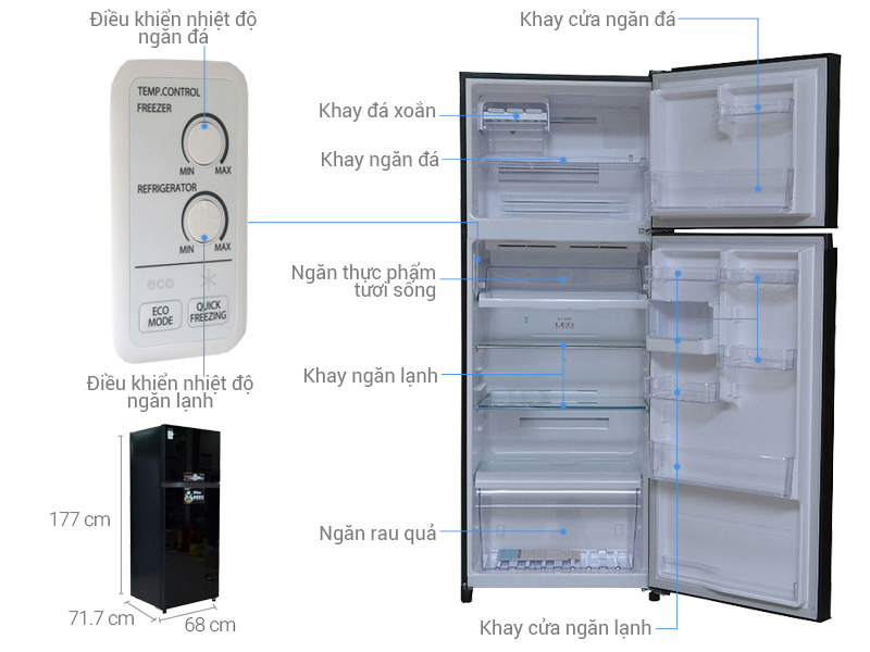 Thông số kỹ thuật Tủ lạnh Samsung 208 lít RT20HAR8DSA/SV