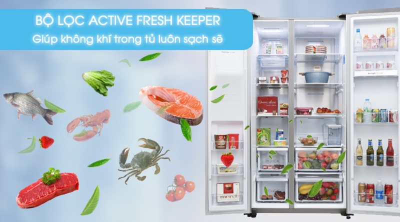 Bảo vệ sức khỏe cho bạn với bộ lọc Active Fresh Keeper - Tủ lạnh Samsung Inverter 620 lít RS58K6667SL/SV Bảo vệ sức khỏe cho bạn với bộ lọc Active Fresh Keeper - Tủ lạnh Samsung Inverter 620 lít RS58K6667SL/SV