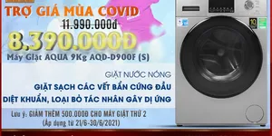 MÁY GIẶT AQUA 9 KG ĐANG ĐƯỢC GIẢM GIÁ SỐC TẠI CHÀO BÁN