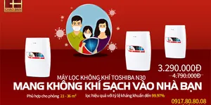 MÁY LỌC KHÔNG KHÍ TOSHIBA N30 - FLASH SALE MÙA DỊCH