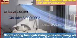 ĐIỀU HÒA SAMSUNG LẠNH TỨC THÌ, KHÔNG GIÓ BUỐT - ĐIỆN MÁY CHÀO BÁN