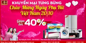 KHUYẾN MÃI 40% MỪNG NGÀY PHỤ NỮ VIỆT NAM 20/10 TẠI CHÀO BÁN