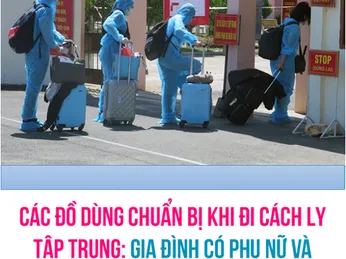 NHỮNG ĐỒ DÙNG CHUẨN BỊ KHI ĐI CÁCH LY TẬP TRUNG