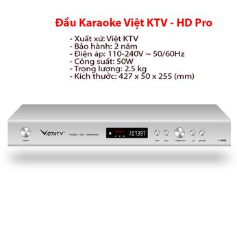 Đầu Karaoke ViệtK KTV - HD Pro