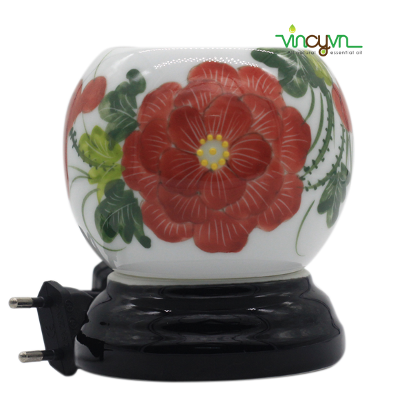 Đèn Xông Điện Gốm Bát Tràng DXVC009