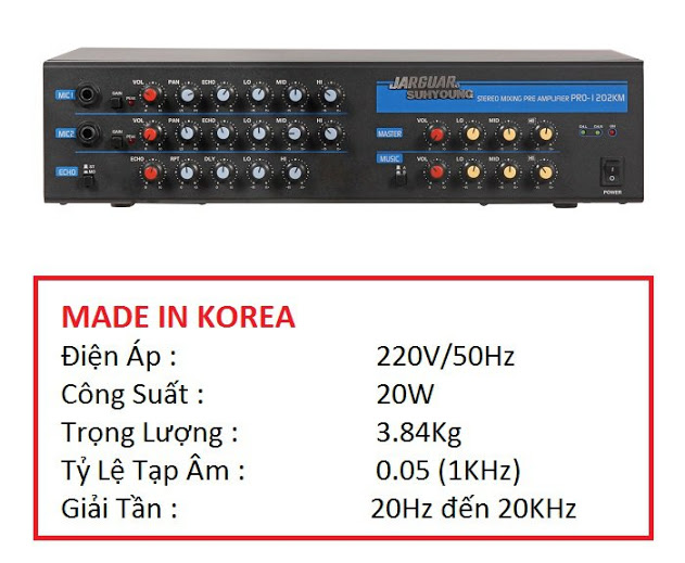 MIXER JARGUAR PRO 1202KM KOMI CHÍNH HÃNG