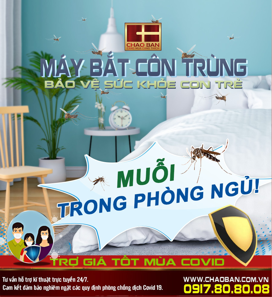 MÁY BẮT CÔN TRÙNG - BẢO VỆ SỨC KHỎE CON TRẺ