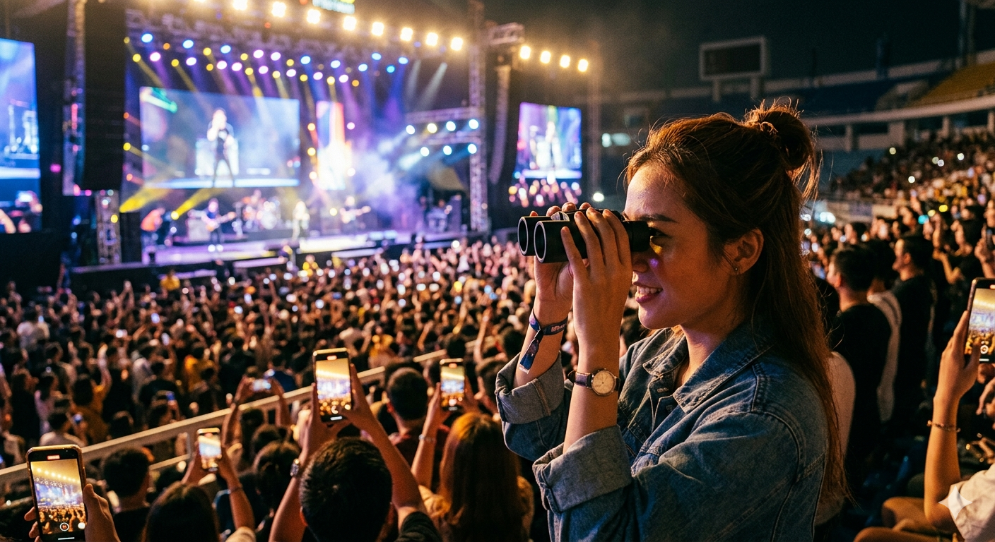 Cách chọn ống nhòm xem ca nhạc bóng đá nhỏ gọn không rung tay tại Ống Nhòm Sài Gòn