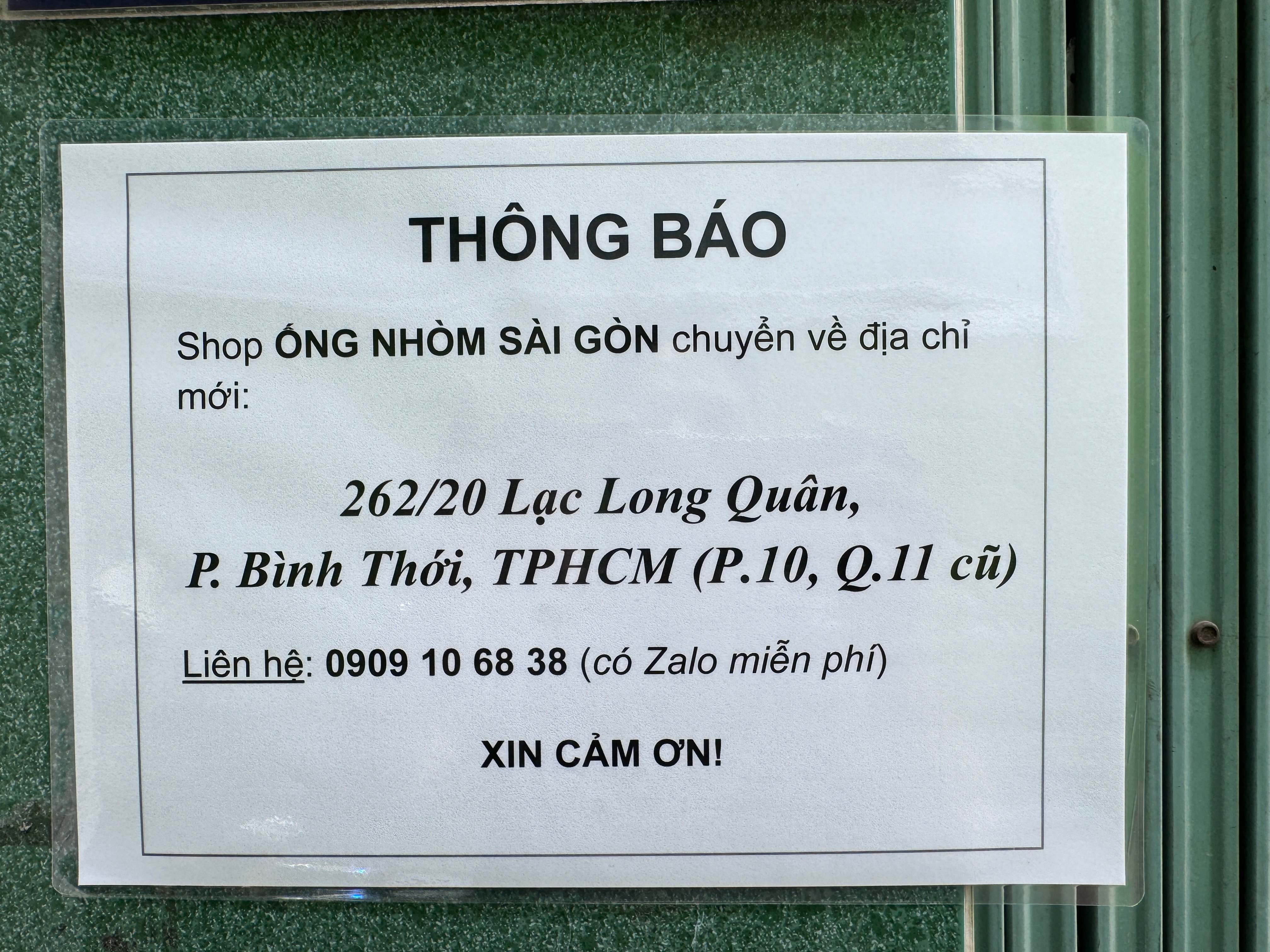 Quý khách vui lòng lưu lại số Hotline/Zalo 0909 10 68 38 để được hỗ trợ chỉ đường và tư vấn nhanh nhất.