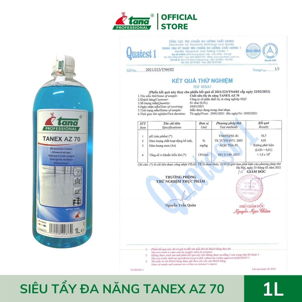 Siêu tẩy đa năng TANEX AZ70 1L (Chai chiết)