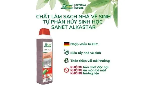 Chất làm sạch nhà vệ sinh tự phân hủy sinh học SANET alkastar