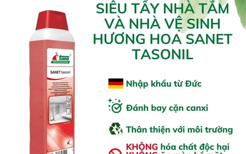 Siêu tẩy nhà tắm và nhà vệ sinh hương hoa SANET tasonil