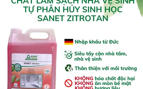 Chất làm sạch nhà vệ sinh tự phân hủy sinh học SANET zitrotan
