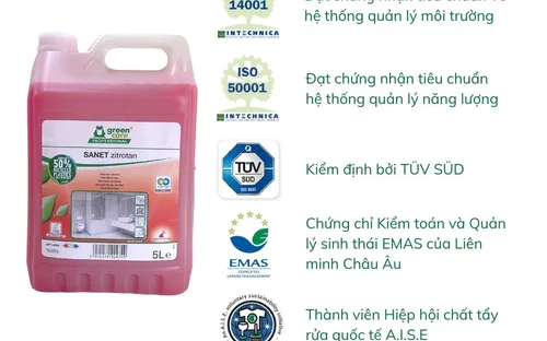 Chất làm sạch nhà vệ sinh tự phân hủy sinh học SANET zitrotan