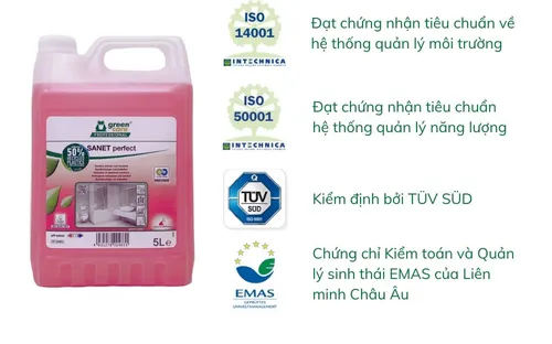 Siêu tẩy cặn nhà vệ sinh  tự phân hủy sinh học SANET perfect