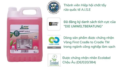 Siêu tẩy cặn nhà vệ sinh  tự phân hủy sinh học SANET perfect