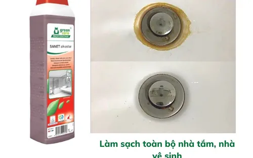 Chất làm sạch nhà vệ sinh tự phân hủy sinh học SANET alkastar