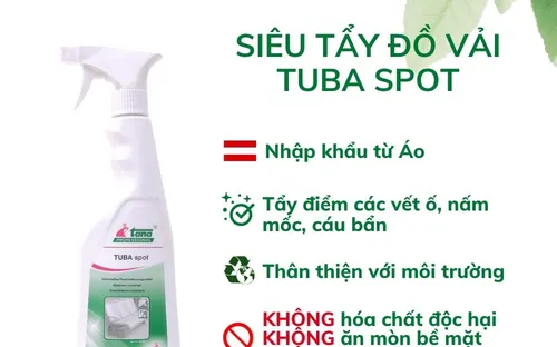 Siêu tẩy đồ vải TUBA spot 
