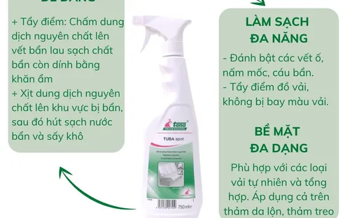 Siêu tẩy đồ vải TUBA spot 