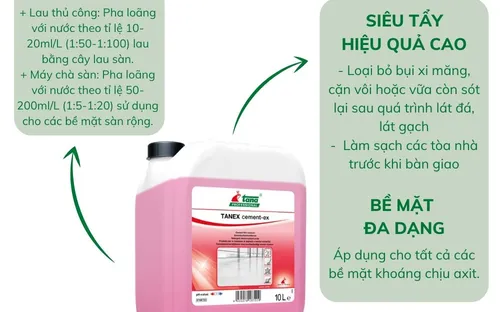 Chất tẩy xi măng TANEX cement-ex