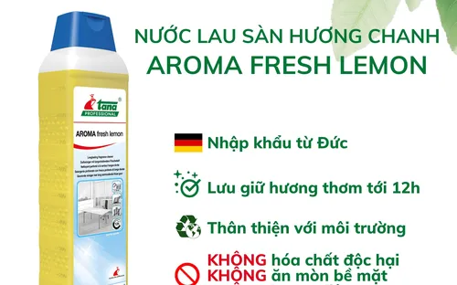 Nước lau sàn hương chanh AROMA fresh lemon 1L