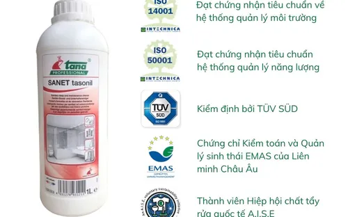 Siêu tẩy nhà tắm và nhà vệ sinh hương hoa SANET tasonil (1L)