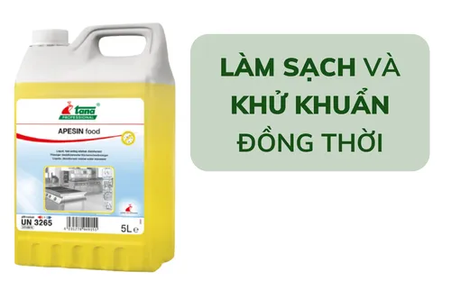 Chất làm sạch và khử khuẩn bếp 2 trong 1 APESIN food 5L