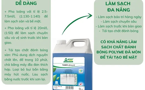 Siêu tẩy đa năng 4 trong 1 TANEX allround 5L
