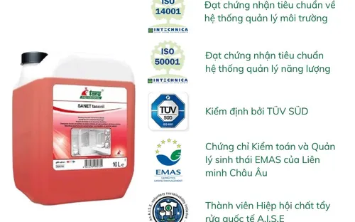 Siêu tẩy nhà tắm và nhà vệ sinh hương hoa SANET tasonil 10L