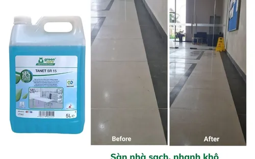 Nước lau sàn và kính tự phân hủy sinh học TANET SR 15 (5L)