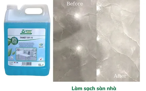 Nước lau sàn và kính tự phân hủy sinh học TANET SR 15 (5L)