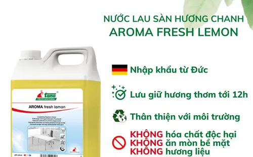 Nước lau sàn hương chanh AROMA fresh  lemon 5L