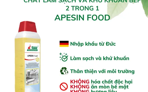 Chất làm sạch và khử khuẩn bếp 2 trong 1 APESIN food