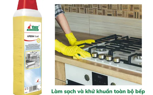 Chất làm sạch và khử khuẩn bếp 2 trong 1 APESIN food