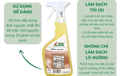Chất tẩy làm sạch lò nướng GRILL express
