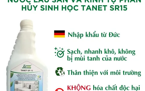 Nước lau sàn và kính tự phân hủy sinh học TANET SR 15 (500mL)