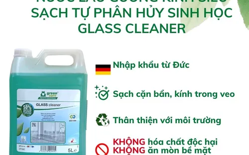 Nước lau gương kính siêu sạch tự phân hủy sinh học GLASS cleaner