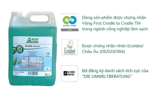 Nước lau gương kính siêu sạch tự phân hủy sinh học GLASS cleaner