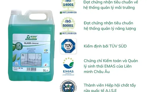 Nước lau gương kính siêu sạch tự phân hủy sinh học GLASS cleaner