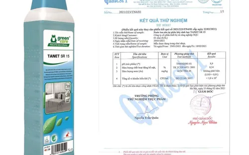 Nước lau sàn & kính tự phân hủy sinh học TANET SR15