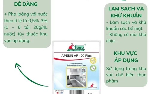 Bộ khử khuẩn oxy hoạt tính APESIN AP 100 Plus