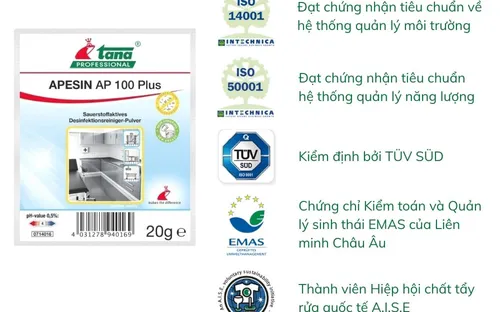 Bộ khử khuẩn oxy hoạt tính APESIN AP 100 Plus