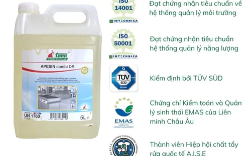 Chất làm sạch và khử khuẩn đa năng APESIN combi DR