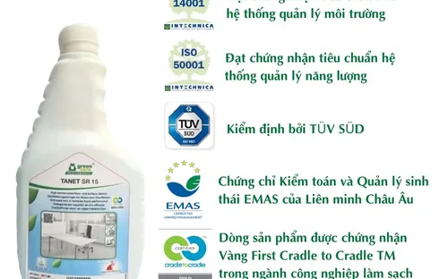 Nước lau sàn và kính tự phân hủy sinh học TANET SR 15 (500mL)