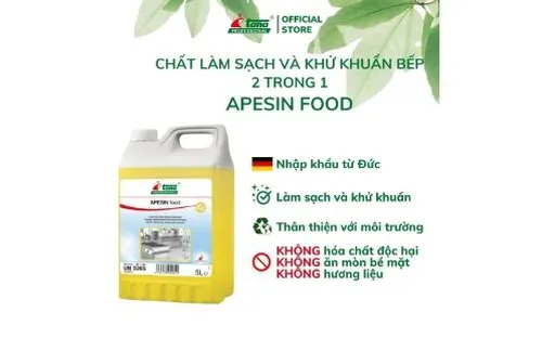 Chất làm sạch và khử khuẩn bếp 2 trong 1 APESIN food 5L