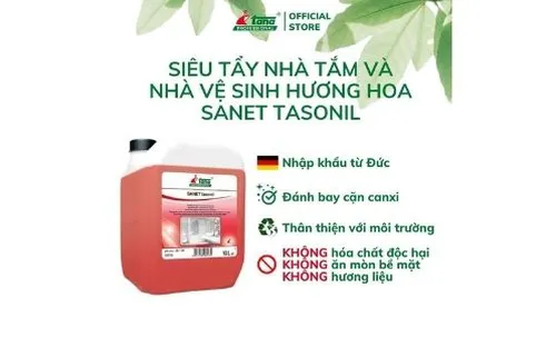 Siêu tẩy nhà tắm và nhà vệ sinh hương hoa SANET tasonil 10L